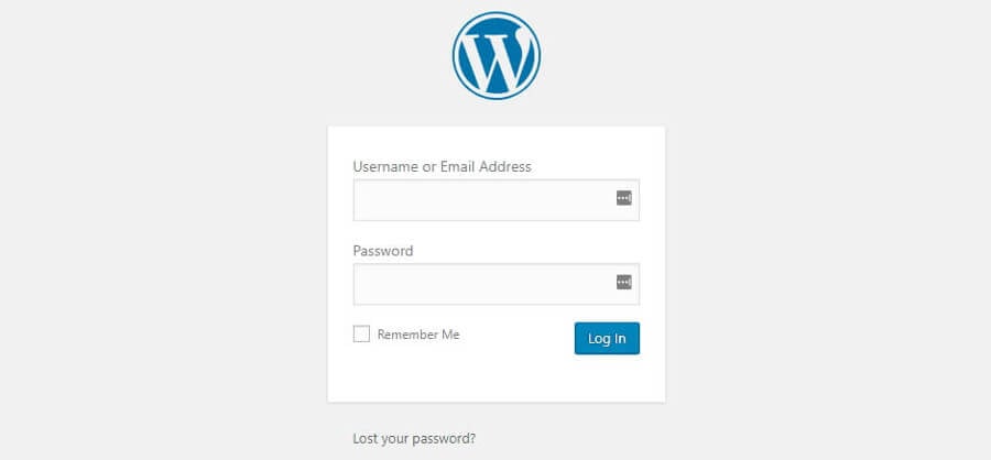 reset password wordpress